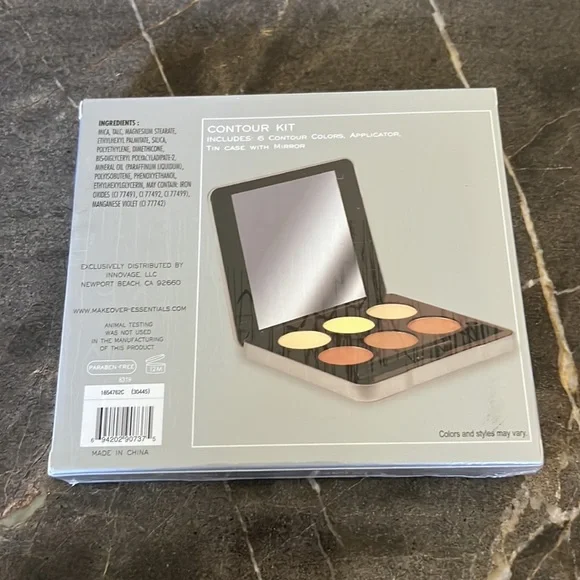 Brand New Contour Kit 6 Colors Tin Case Mirror ME - Picture 3 of 8